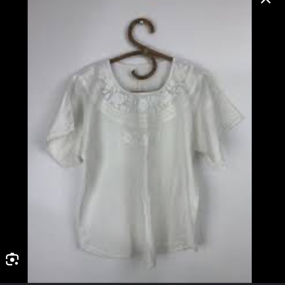 Vintage Mexican Embroidered Folk Blouse